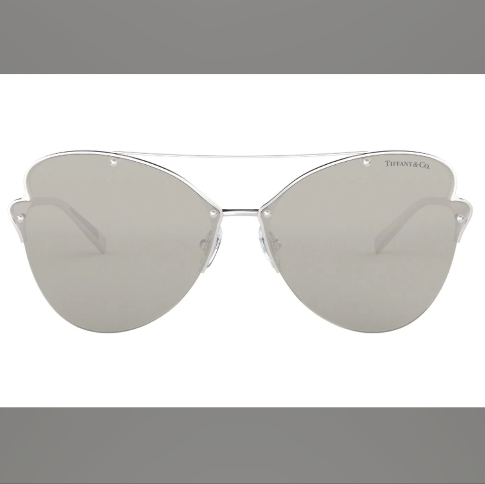 Tiffany & Company TF3063 Cat Eye Butterfly Pilot Sunglasses Mirrored NAM#486 - Picture 3 of 16